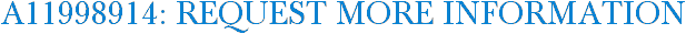 A11998914: Request More Information