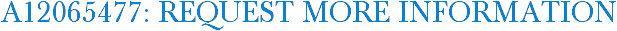 A12065477: Request More Information
