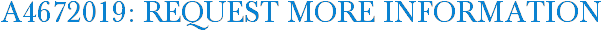 A4672019: Request More Information