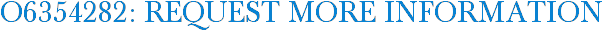 O6354282: Request More Information