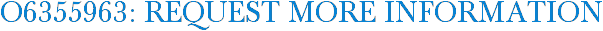 O6355963: Request More Information