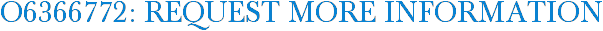 O6366772: Request More Information