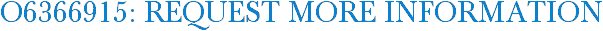 O6366915: Request More Information