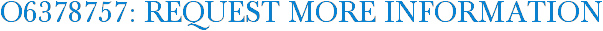O6378757: Request More Information