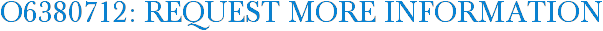 O6380712: Request More Information