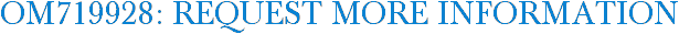 OM719928: Request More Information