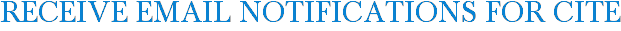 Receive Email Notifications for Cite
