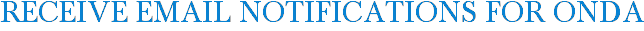 Receive Email Notifications for Onda