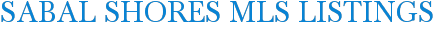 Sabal Shores MLS Listings
